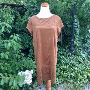 XHILARATION CAMEL SUEDE DRESS SIZE XL
